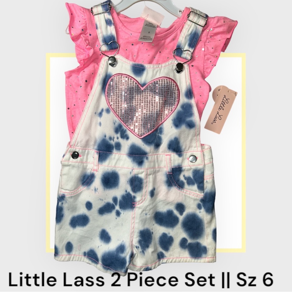 Little Lass 2 Piece Overalls